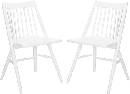 Safavieh Home Collection Wren White 19-inch Spindle Dining Chair (Set of 2)