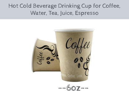 Disposable Coffee Cups, To Go Paper Hot Cups, Classic Design - Image 3
