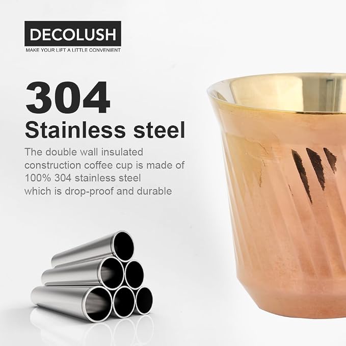 75mL Stainless Steel Espresso Cups - Image 3
