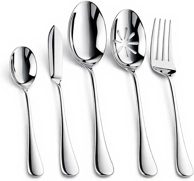 Nice Kitchen Silverware Set, Heavy Duty Stainless Steel Cutlery Set | Mirror by Nice+Kitchen