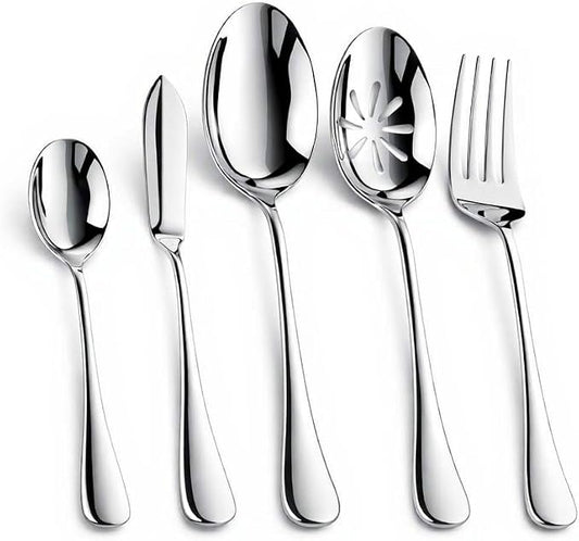 Nice Kitchen Silverware Set, Heavy Duty Stainless Steel Cutlery Set | Mirror by Nice+Kitchen