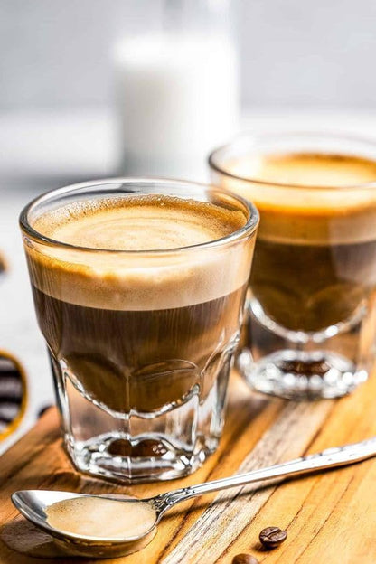 Necessia Premium Cortado Glasses 4.5oz – Set of 2, Heat-Treated Tempered Glass - Image 2