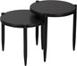 Leick Home Redonda Bay Side Tables 2 Pack, Urbane Bronze, Small Table 21.6 in H x 19.7 in W, Large Table 23.6 in H x 21.6 in W, 228361-BRZ