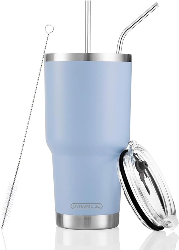 D·S 30oz Blue Tumbler Double Wall Vacuum Insulated Travel Coffee Mug | Double by D%C2%B7STUMBLER