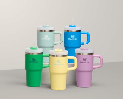 STANLEY Quencher H2.0 Flow State Tumbler, 20 oz, Azure | Handle and Straw | - Image 7