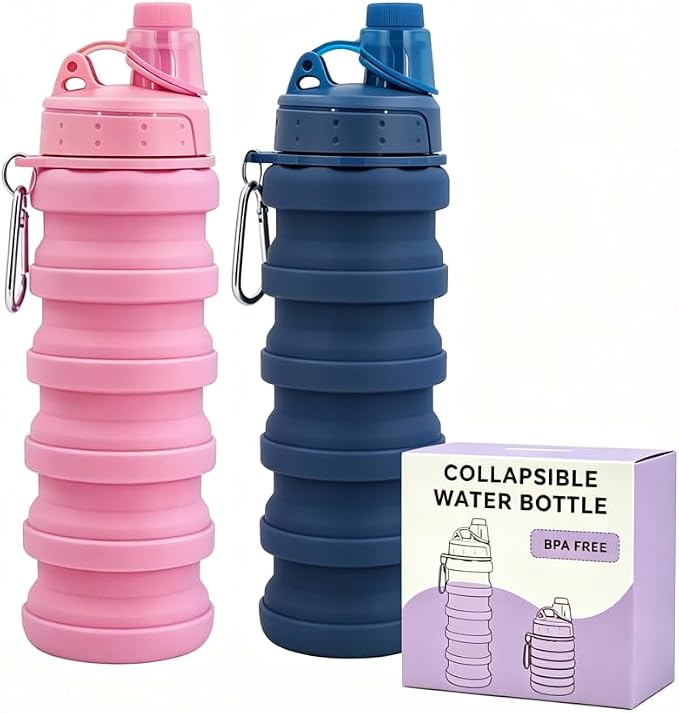 Collapsible Water Bottles Travel water bottle Sports Portable Sport Water by YCTMALL