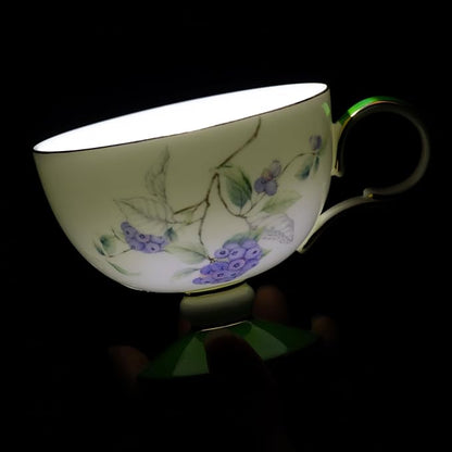 KAMMAK Tea Cups Set of 2, Ceramic Floral Pattern Demitasse Cup | Porcelain - Image 5