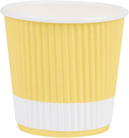 4 oz Light Yellow Paper Coffee Cup - Image 2