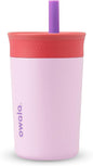 Owala Tumbler Kids Stainless Steel Water Bottle 12 oz Lilac Rocket | Insulated by Unknown