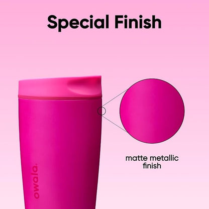 Owala SmoothSip Slider Insulated Stainless Steel Coffee Tumbler, Reusable Iced - Image 5