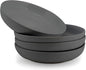 Elanze Designs Bistro Glossy Ceramic 8.5 inch Shallow Pasta Dinner Bowls Set of by ElanzeDesigns