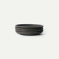 MORA Large Plates Set of 4, 10.5 inch Ceramic Pottery Dinner Plates - Microwave, Oven and Dishwasher Safe - Liquorice