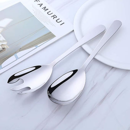 12 Inches Stainless Steel Salad Server Sets - Image 3