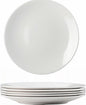 White Bone China Dessert Plates 8.5 Inch Set of 6 Microwave Dishwasher Safe | by Ygmackin
