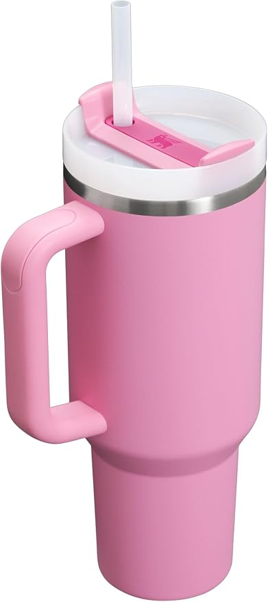STANLEY Quencher H2.0 Flow State Tumbler, 40 oz, Peony | Handle and Straw | - Image 2