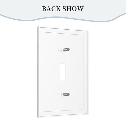 Decorative Light Switch Cover Mid Century Modern Retro Stars 1 Gang Wall Plate Cover Single Toggle Outlet Covers Switchplate Electrical Faceplate for Bathroom Bedroom Decor（2 Pack）
