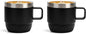 Zenbo 6 oz Espresso Mug with Handle, Ceramic-Lined 18/8 Stainless Steel | by Zenbo