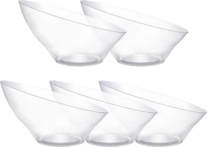Bestluck 20 Oz Clear Plastic Party Bowls, 12 Pack | Disposable Snack Bowls by Bestluck
