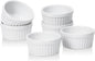 DOWAN Dipping Bowls 1.5 oz, Sauce Cups Mini Ramekins, Tiny Ramekin Porcelain Souffle Dish, Dessert Cups Small Bowls Condiment Cups for Charcuterie Board, Microwave & Oven Safe, Set of 6, Soft White