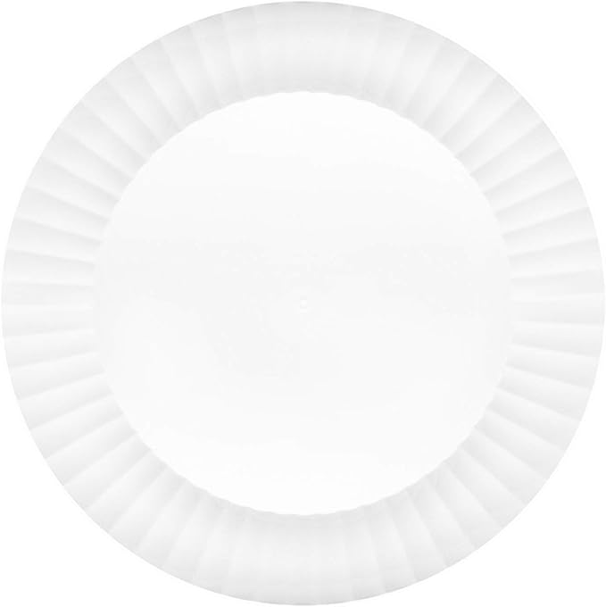 Party Essentials Deluxe Quality Hard Plastic 10.25-Inch Party/Dinner Plates by PartyEssentials