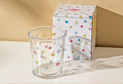 2 Pack 12 OZ Cute Glass Cup Star Drinking Glasses - Image 4
