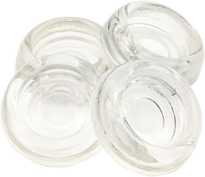 Heavy-Duty Clear Glass Coasters – Floor Protectors - Image 4