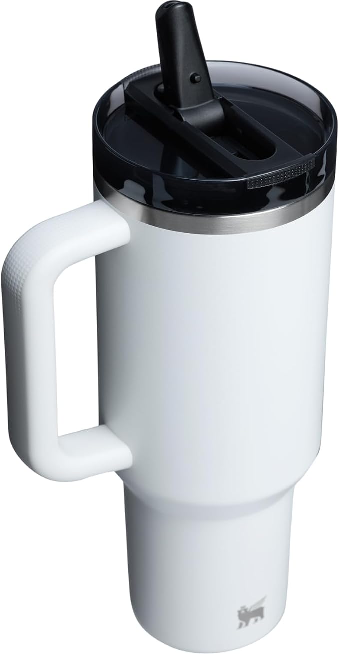 STANLEY Quencher ProTour Flipstraw Tumbler, 40 oz, Chalk | Built-In Straw & - Image 3