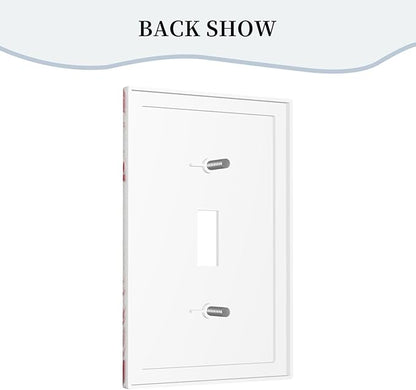 Decorative Light Switch Cover Baseball Sports Ball Game 1 Gang Wall Plate Cover Single Toggle Outlet Covers Switchplate Electrical Faceplate for Bathroom Bedroom Decor（2 Pack）