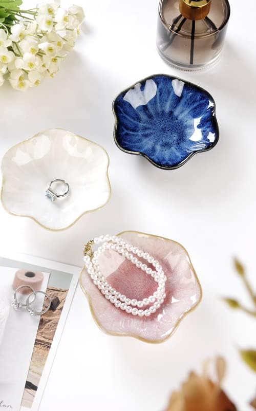 JAMEND CLXP Ring Dish, Kiln Glaze Jewelry Trinket Tray, Gifts - Image 4