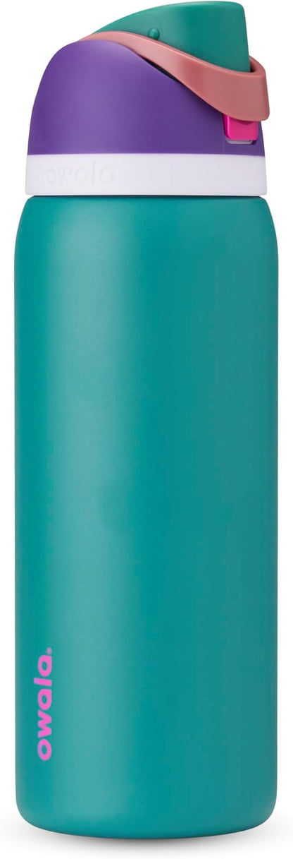 Owala FreeSip Stainless Steel Water Bottle 32 oz 80s Ski Slopes by Unknown