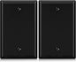 ELEGRP 1-Gang Blank Device Wall Plates, Mid-Size 4.88" H x 3.13" L Unbreakable Thermoplastic Blank Faceplate Cover for Unused Outlets/Switches, UL Listed (2 Pack, Glossy Black)
