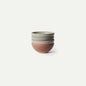 MORA Small Bowls Set of 4, 16oz Ceramic Pottery Dessert Bowls - Microwave, Oven and Dishwasher Safe - Harvest