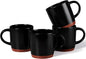 E-far Ceramic Coffee Mug Set of 4, 12oz Stoneware Coffee Cup by E-far
