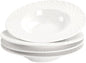 Soup Bowls, Pasta Bowls Plates, Embossed Porcelain Wide Rim Bowls, 10 Oz by Jinsongdafa
