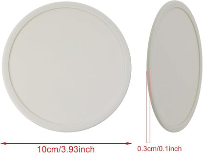 ONLYKXY 3 Pieces 3.93 Inch Silicone Coasters, Round Coasters - Image 2