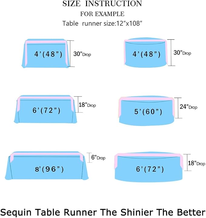 ShiDianYi Navy Blue Table Runners - Image 6