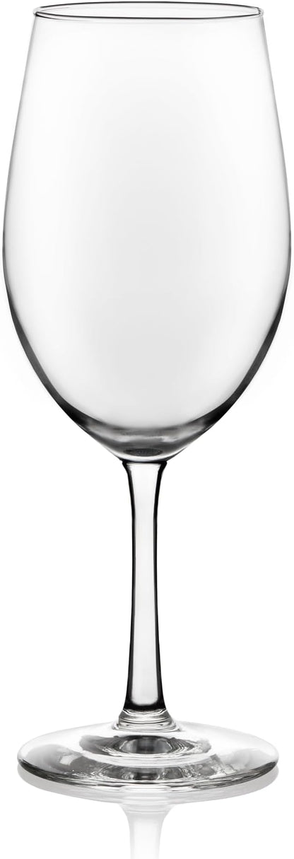 Libbey Vineyard Reserve Wine Glass Set of 12, Red and White Clear Wine Glasses, Merlot, Bordeaux, Chardonnay Gifts, Lead-Free Stemware Glasses