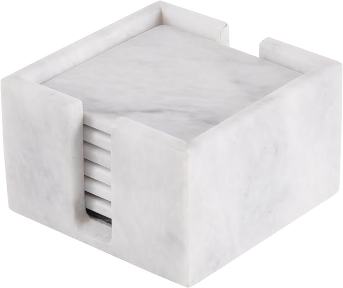 Radicaln Square Marble Coasters Set of 6 by RADICALn