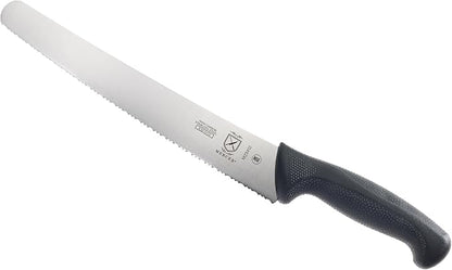 Mercer Culinary M23412 Millennia Black Handle, Wide Fine Sawtooth Blade - Image 2