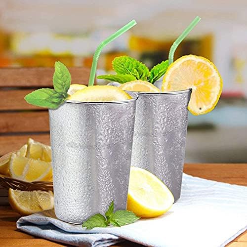 6 Pack 8 oz Stainless Steel Kids Cups, Children's Pint Cups, Stackable Metal - Image 6