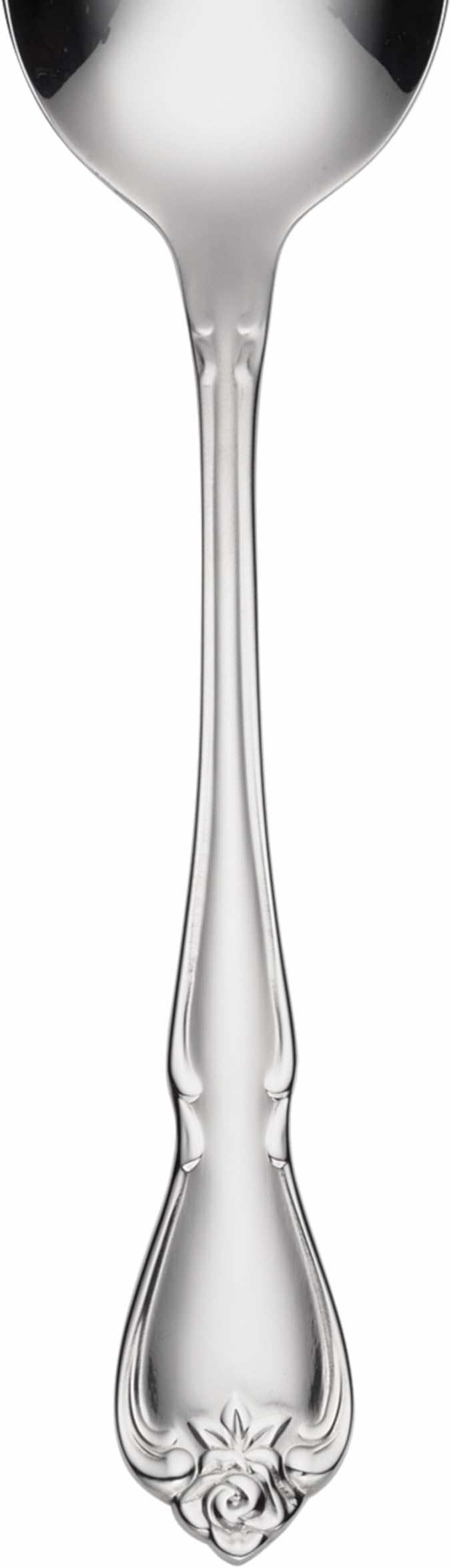 Oneida B552004C True Rose Everyday Flatware Dinner Spoons, 6.75" L x 1.6" W - Image 2