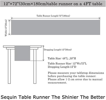 ShiDianYi 12''x72'' Sequin Table Runner - Image 6