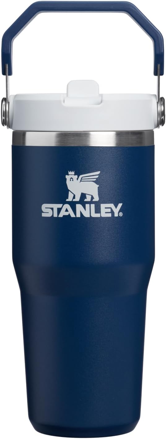 STANLEY IceFlow 2.0 Flip Straw Tumbler, 14 oz, Dark Navy | Easy Carry Handle | by Unknown
