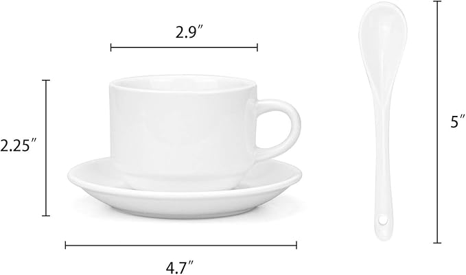 Hedume 6 Pack 5 OZ Espresso Cups - Image 3