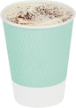 Restaurantware 12 Ounce Ripple Wall Disposable Coffee Cups, 500 Insulated by Restaurantware