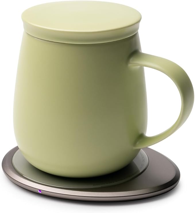 Ui 3 Self-Heating Mug Set – Verde Green | 12 fl oz / 355 mL Ceramic Coffee & - Image 2