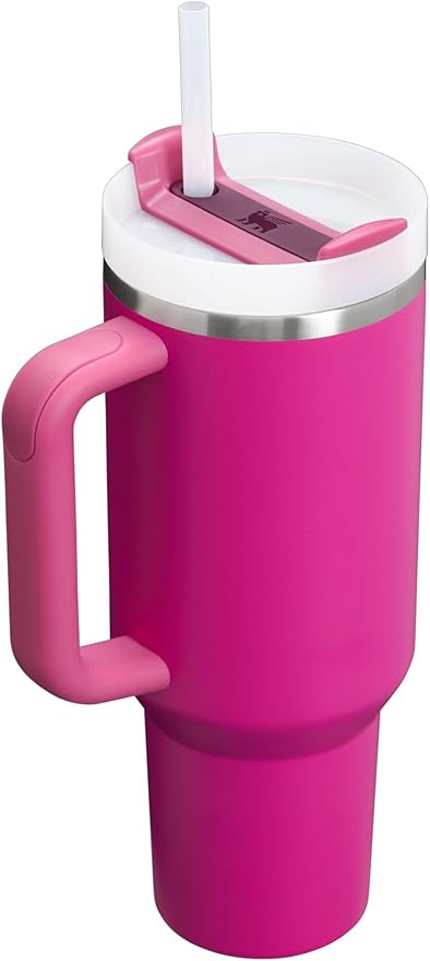 STANLEY Quencher H2.0 Flow State Tumbler, 40 oz, Fuchsia | Handle and Straw | - Image 2