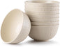 HXYPN 8pcs Unbreakable Cereal Bowls Wheat Straw Bowl Sets plastic soup bowls by HXYPN