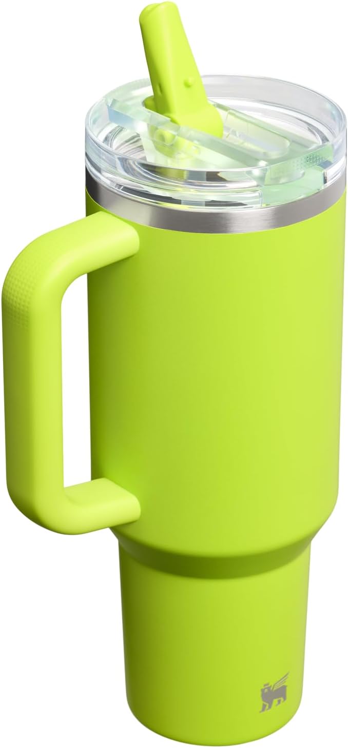 STANLEY Quencher ProTour Flipstraw Tumbler, 40 oz, Chartreuse | Built-In Straw - Image 3