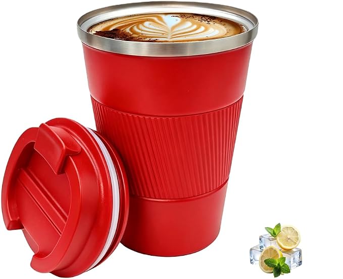 Coffee Mug with Leak Proof Lid, Travel Mug Stainless Steel Tumbler, Double Wall by Unknown